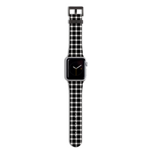 Load image into Gallery viewer, Black Check Apple Watch Band - D29